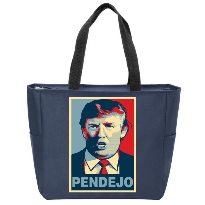 Anti Trump Pendejo Poster Not My President Zip Tote Bag