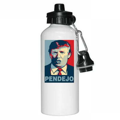 Anti Trump Pendejo Poster Not My President Aluminum Water Bottle