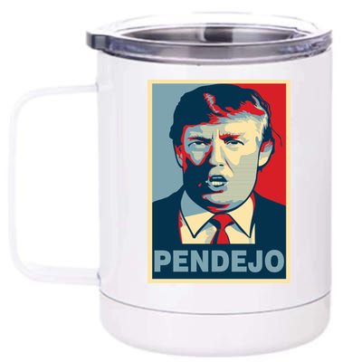 Anti Trump Pendejo Poster Not My President 12 oz Stainless Steel Tumbler Cup