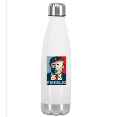 Anti Trump Pendejo Poster Not My President Stainless Steel Insulated Water Bottle