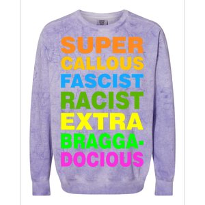 Anti Trump Racist Yes Love Equality No Homophobia Colorblast Crewneck Sweatshirt