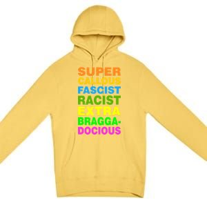 Anti Trump Racist Yes Love Equality No Homophobia Premium Pullover Hoodie