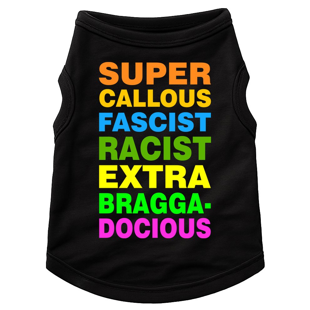 Anti Trump Racist Yes Love Equality No Homophobia Doggie Tank