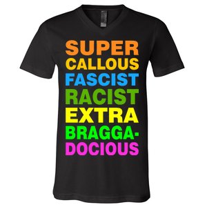 Anti Trump Racist Yes Love Equality No Homophobia V-Neck T-Shirt