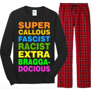 Anti Trump Racist Yes Love Equality No Homophobia Long Sleeve Pajama Set