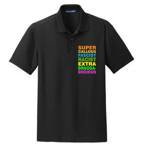 Anti Trump Racist Yes Love Equality No Homophobia Dry Zone Grid Polo