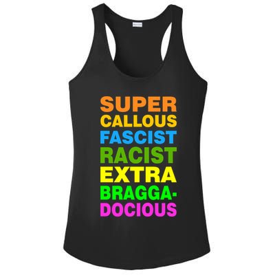 Anti Trump Racist Yes Love Equality No Homophobia Ladies PosiCharge Competitor Racerback Tank