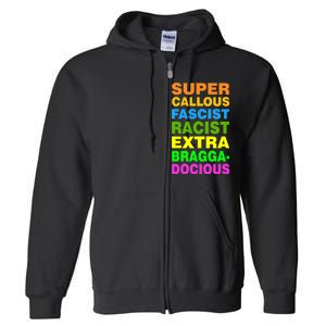 Anti Trump Racist Yes Love Equality No Homophobia Full Zip Hoodie