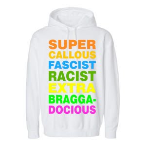 Anti Trump Racist Yes Love Equality No Homophobia Garment-Dyed Fleece Hoodie