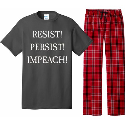 Anti Trump Resist Persist Impeach Impeachment Pajama Set