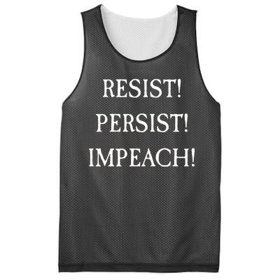 Anti Trump Resist Persist Impeach Impeachment Mesh Reversible Basketball Jersey Tank