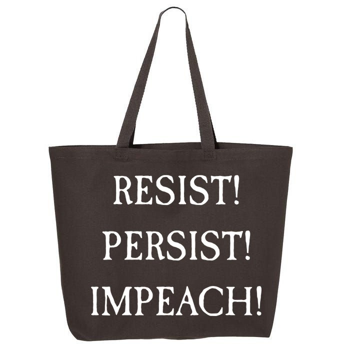 Anti Trump Resist Persist Impeach Impeachment 25L Jumbo Tote