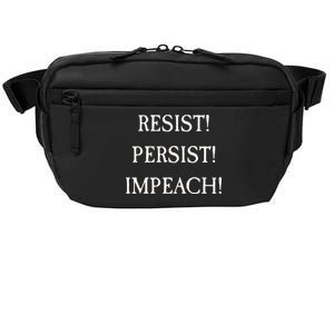 Anti Trump Resist Persist Impeach Impeachment Crossbody Pack