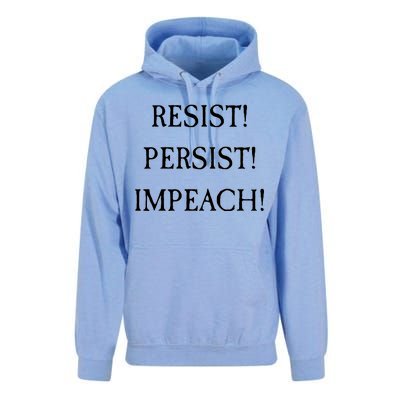 Anti Trump Resist Persist Impeach Impeachment Unisex Surf Hoodie