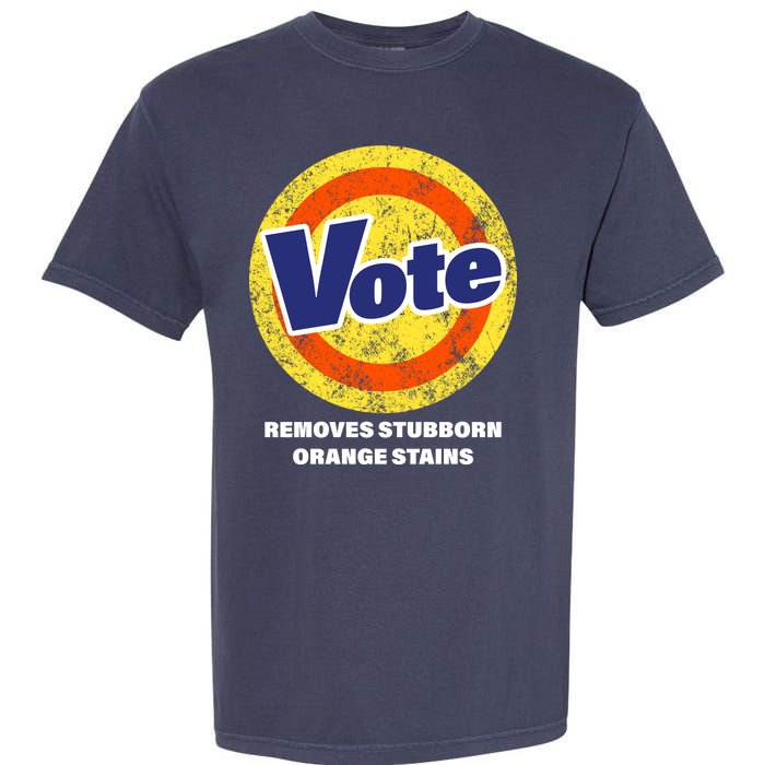 Anti-Trump Vote Removes Stubborn Orange Stains Funny Garment-Dyed Heavyweight T-Shirt