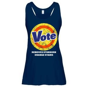 Anti-Trump Vote Removes Stubborn Orange Stains Funny Ladies Essential Flowy Tank