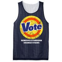 Anti-Trump Vote Removes Stubborn Orange Stains Funny Mesh Reversible Basketball Jersey Tank