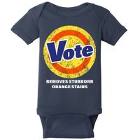 Anti-Trump Vote Removes Stubborn Orange Stains Funny Baby Bodysuit