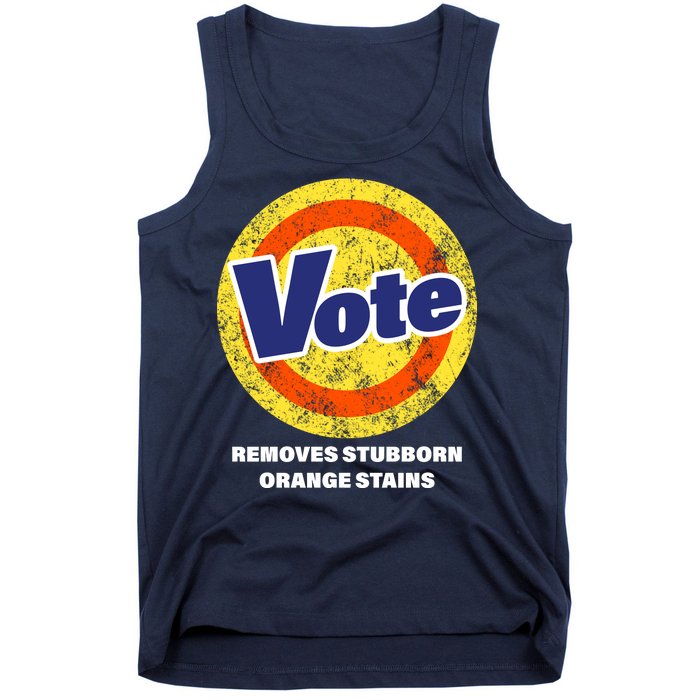 Anti-Trump Vote Removes Stubborn Orange Stains Funny Tank Top