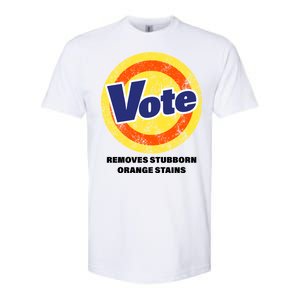 Anti-Trump Vote Removes Stubborn Orange Stains Funny Softstyle CVC T-Shirt