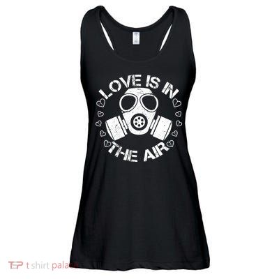 Anti-Valentine Love Is In The Air Ladies Essential Flowy Tank