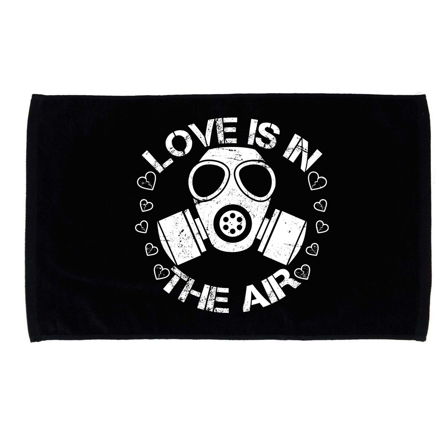 Anti-Valentine Love Is In The Air Microfiber Hand Towel