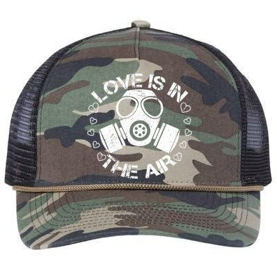 Anti-Valentine Love Is In The Air Retro Rope Trucker Hat Cap