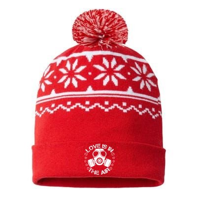 Anti-Valentine Love Is In The Air USA-Made Snowflake Beanie