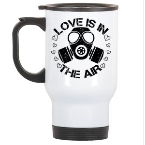 Anti-Valentine Love Is In The Air Stainless Steel Travel Mug