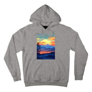 Asheville Nc Usa Mountain Scenic Sunset Style Tall Hoodie