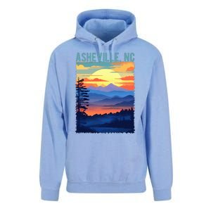 Asheville Nc Usa Mountain Scenic Sunset Style Unisex Surf Hoodie