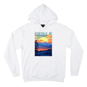 Asheville Nc Usa Mountain Scenic Sunset Style Hoodie