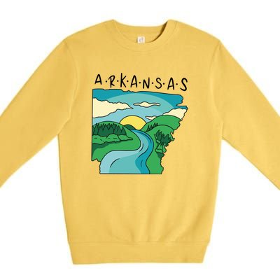 Arkansas Nature View Premium Crewneck Sweatshirt