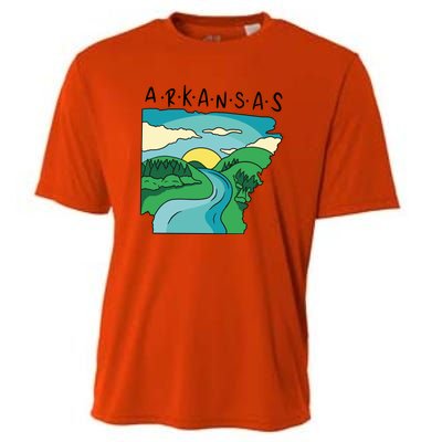 Arkansas Nature View Cooling Performance Crew T-Shirt