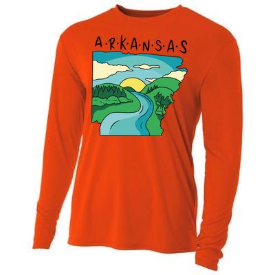 Arkansas Nature View Cooling Performance Long Sleeve Crew