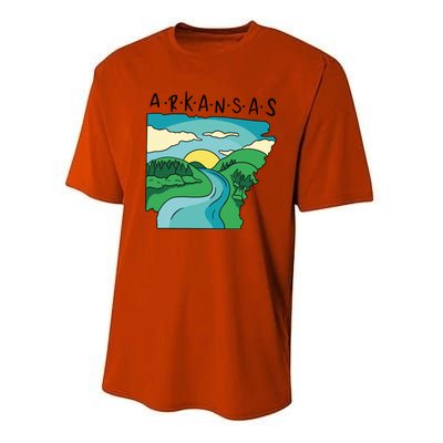 Arkansas Nature View Performance Sprint T-Shirt