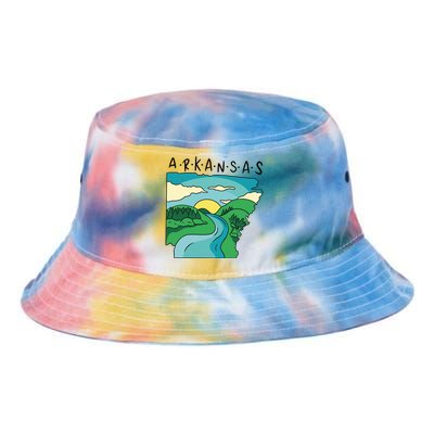 Arkansas Nature View Tie Dye Newport Bucket Hat