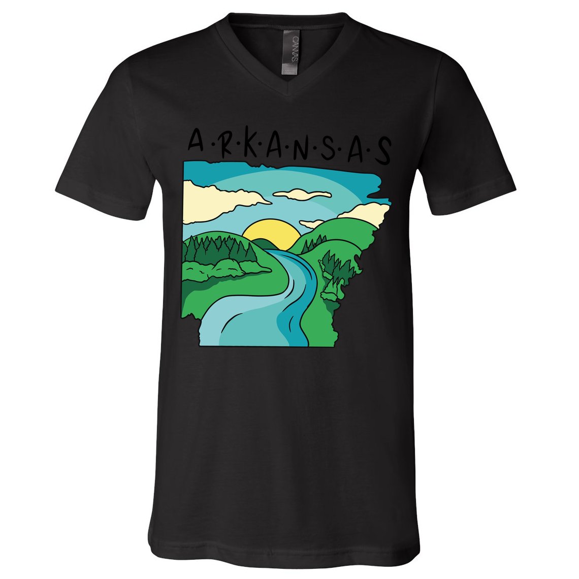 Arkansas Nature View V-Neck T-Shirt