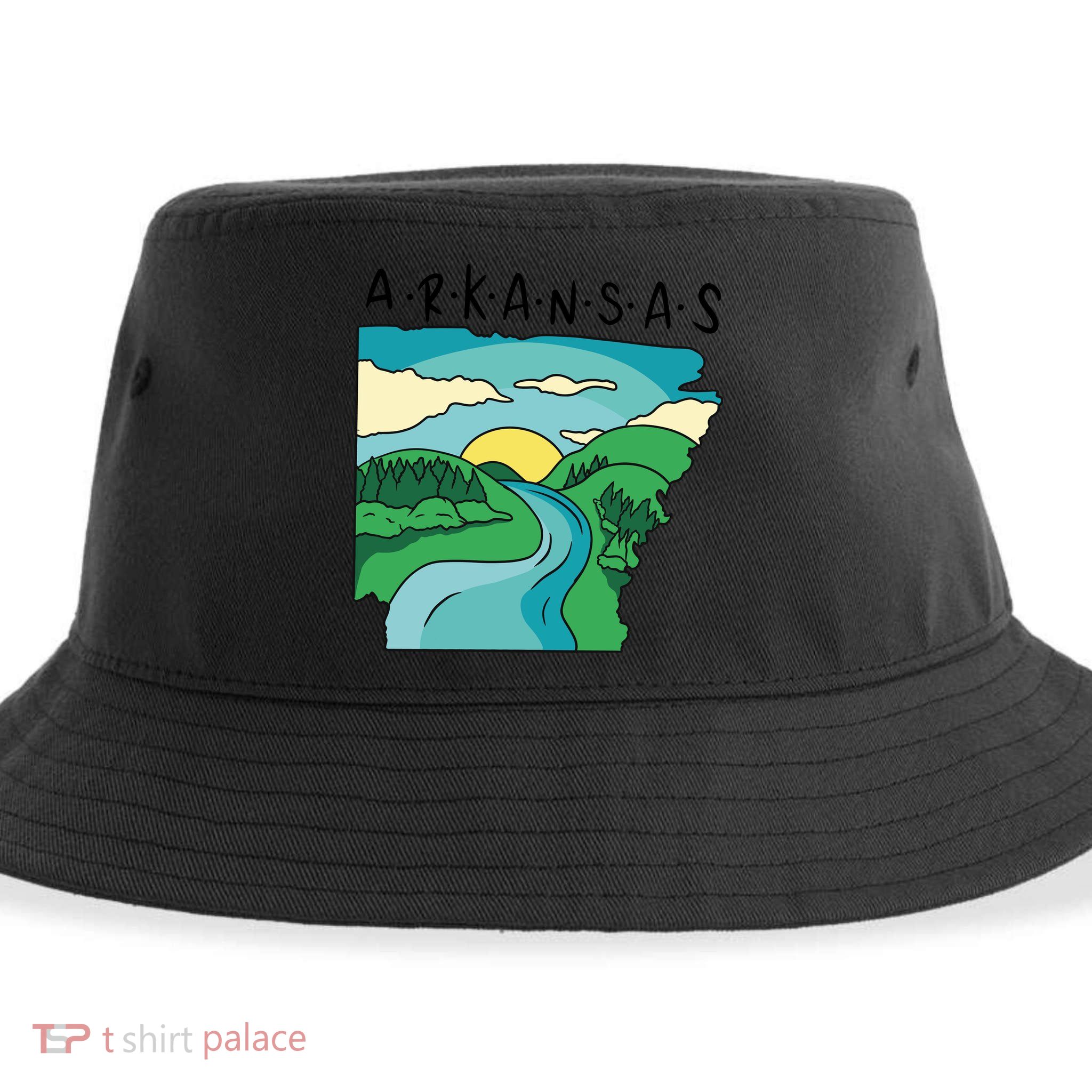 Arkansas Nature View Sustainable Bucket Hat