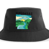 Arkansas Nature View Sustainable Bucket Hat