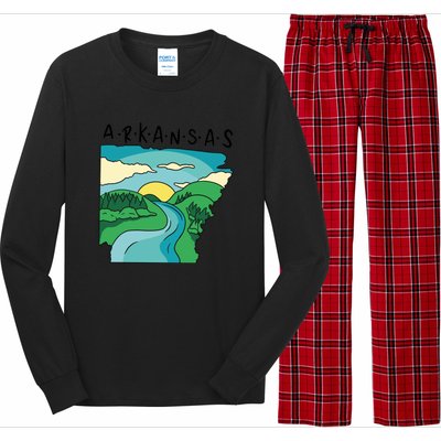 Arkansas Nature View Long Sleeve Pajama Set