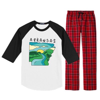 Arkansas Nature View Raglan Sleeve Pajama Set