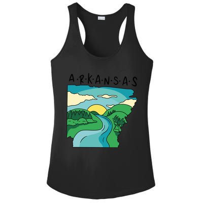 Arkansas Nature View Ladies PosiCharge Competitor Racerback Tank