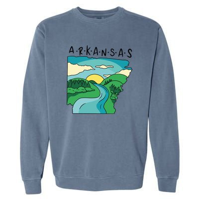 Arkansas Nature View Garment-Dyed Sweatshirt