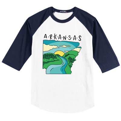 Arkansas Nature View Baseball Sleeve Shirt