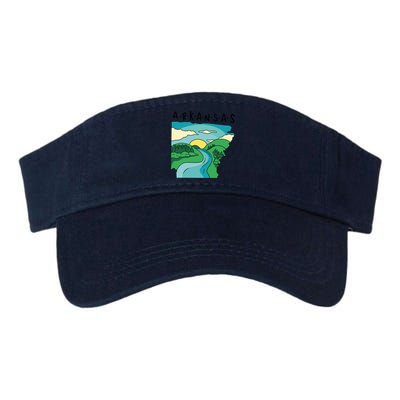 Arkansas Nature View Valucap Bio-Washed Visor