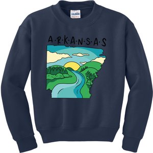 Arkansas Nature View Kids Sweatshirt