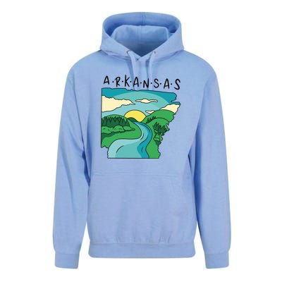 Arkansas Nature View Unisex Surf Hoodie