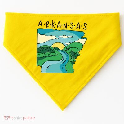 Arkansas Nature View USA-Made Doggie Bandana