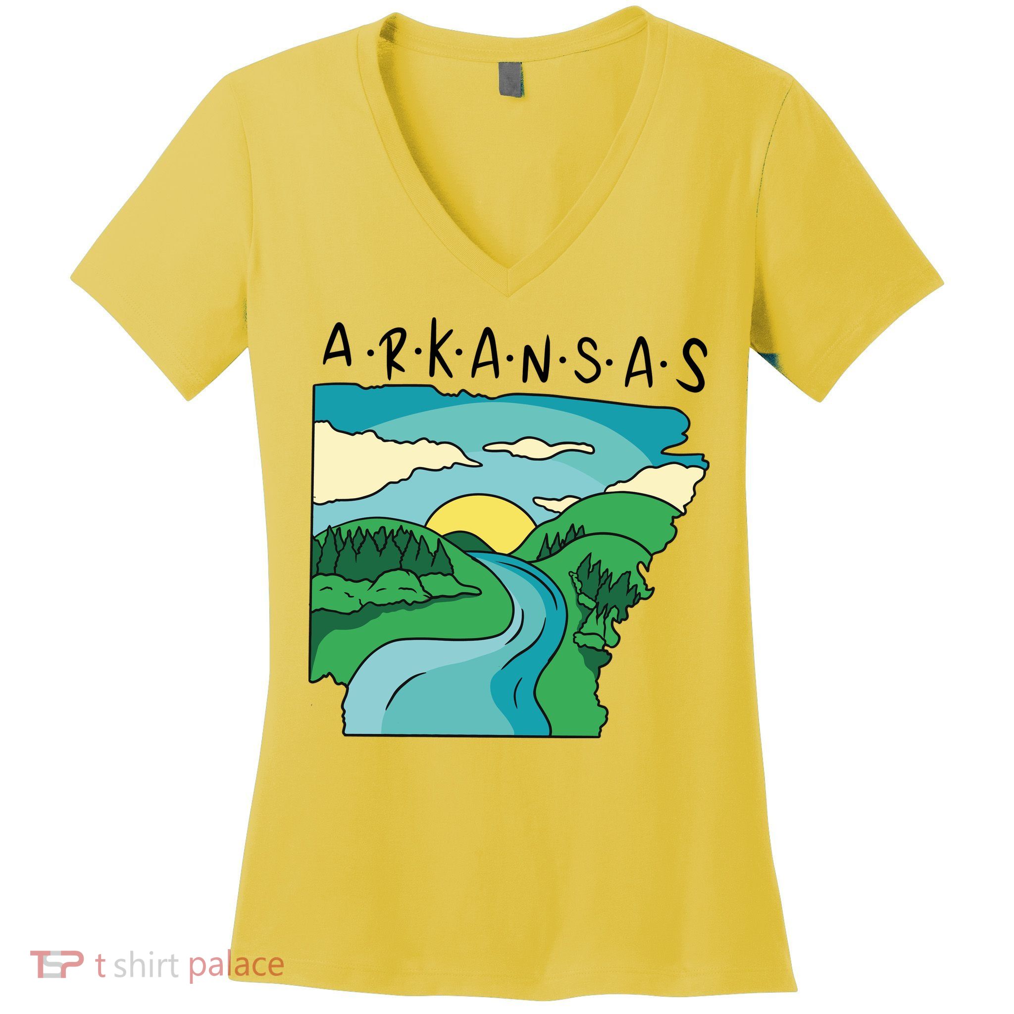 Arkansas Nature View Women's V-Neck T-Shirt